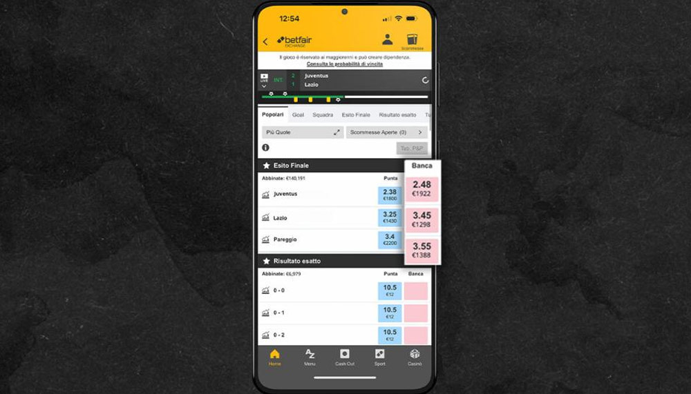 uanto depositare su betfair